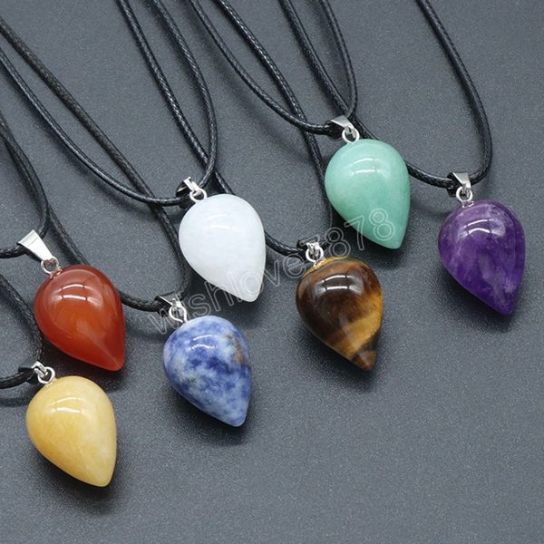 natural stone pendant crystals rose quartz agate amethyst charms long rope chains pendant necklaces for women jewelry, Silver
natural stone pendant crystals rose quartz agate amethyst charms long rope chains pendant necklaces for women jewelry, Silver