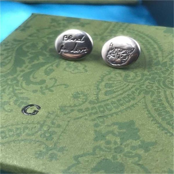 2023 designer new fashion jewelry gujia round blind for love fearless cat face letter personality s925 silver needle earrings, Golden
2023 designer new fashion jewelry gujia round blind for love fearless cat face letter personality s925 silver needle earrings, Golden