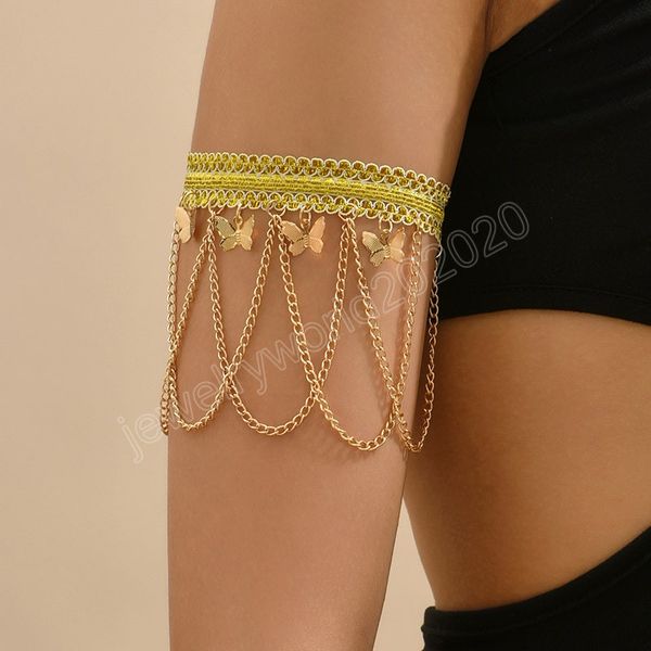 bohemian elastic lace tassel bracelet for women men gothic hand butterfly bracelets arm bangles couple jewelry, Golden;silver
bohemian elastic lace tassel bracelet for women men gothic hand butterfly bracelets arm bangles couple jewelry, Golden;silver