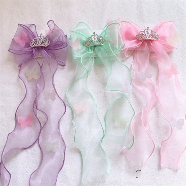 2023 new fashion children's mesh bow crown hair accessories korean sweet girl princess cute colorful butterfly ribbon hairpin, Slivery;white
2023 new fashion children's mesh bow crown hair accessories korean sweet girl princess cute colorful butterfly ribbon hairpin, Slivery;white