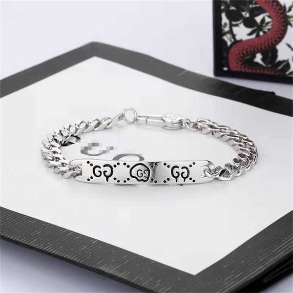 2023 designer new jewelry double skull elf bracelet thai silver bracelet versatile boyfriend and girlfriend valentine's day gift, Black
2023 designer new jewelry double skull elf bracelet thai silver bracelet versatile boyfriend and girlfriend valentine's day gift, Black