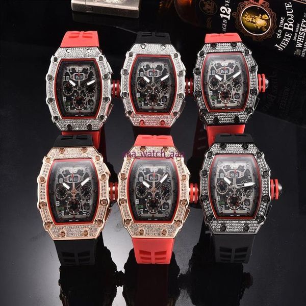 2021 mens fashion sport watch shinning watches stainless steel diamond iced watch all dial work chronograph rubber strap r-male cl272k, Slivery;brown
2021 mens fashion sport watch shinning watches stainless steel diamond iced watch all dial work chronograph rubber strap r-male cl272k, Slivery;brown