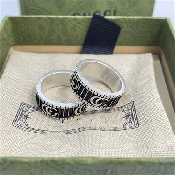 2023 designer new fashion jewelry sterling stripe black silver ring old stripe men and women lovers same pair ring
2023 designer new fashion jewelry sterling stripe black silver ring old stripe men and women lovers same pair ring