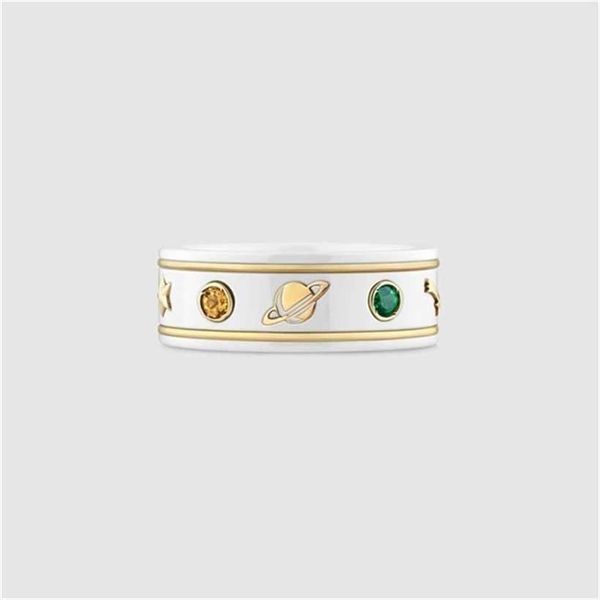 2023 designer new fashion jewelry gu white ceramic ring with golden edge and bee, Silver
2023 designer new fashion jewelry gu white ceramic ring with golden edge and bee, Silver