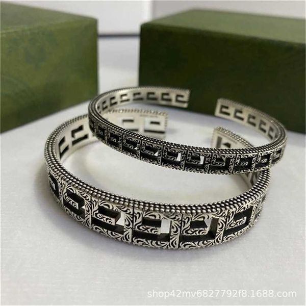 2023 designer new fashion jewelry gujia double square hollowed out carved with old patterns couple bracelet tide br men and women, Black
2023 designer new fashion jewelry gujia double square hollowed out carved with old patterns couple bracelet tide br men and women, Black