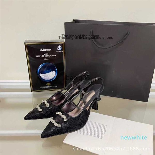 slipperssandals small fragrant lace high heel new style of autumn and winter diamond buckle pointed shoes feminine, Black
slipperssandals small fragrant lace high heel new style of autumn and winter diamond buckle pointed shoes feminine, Black