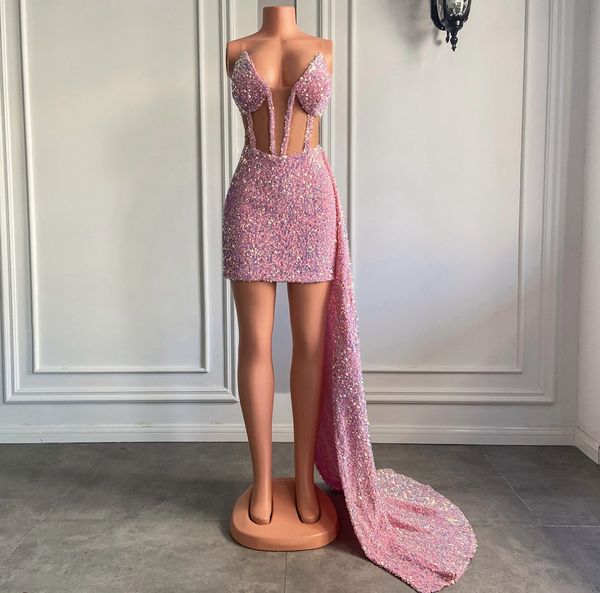 pink short prom dress 2023 sheath sparkly v-neck velvet sequined women birthday gala party gowns robe de soiree customed, Black
pink short prom dress 2023 sheath sparkly v-neck velvet sequined women birthday gala party gowns robe de soiree customed, Black