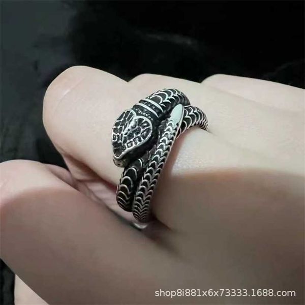 2023 designer new gujia double g snake king men's and women's street hip hop style thai silver carved couple ring
2023 designer new gujia double g snake king men's and women's street hip hop style thai silver carved couple ring