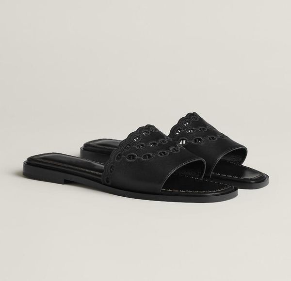 summer luxury gaelle sandals shoes women embroidery slippers calfskin leather brown black white easy wear lady comfort beach slide flats eu3
summer luxury gaelle sandals shoes women embroidery slippers calfskin leather brown black white easy wear lady comfort beach slide flats eu3