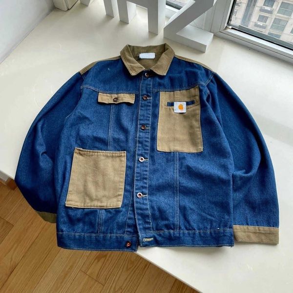 fashion vintage workwear mens denim jackets carhart designer jacket men women cardigan coat embroidery panel hip hop work jacket shirts, Black;brown
fashion vintage workwear mens denim jackets carhart designer jacket men women cardigan coat embroidery panel hip hop work jacket shirts, Black;brown