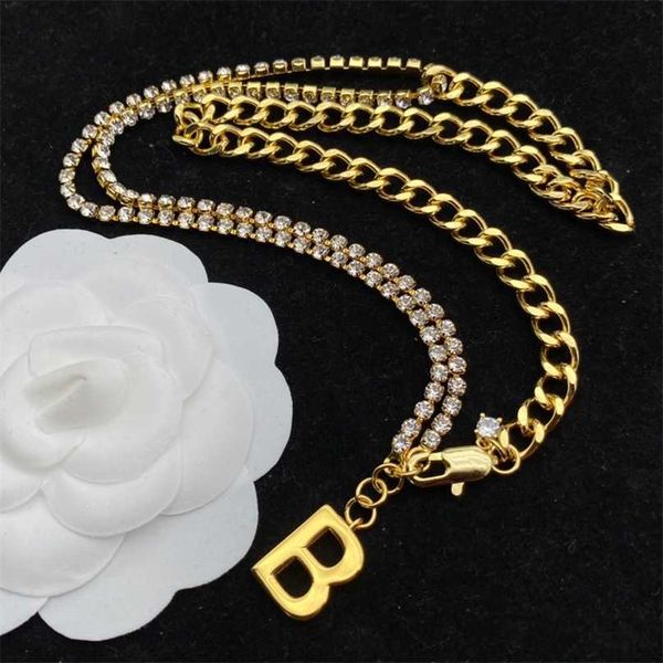 2023 designer family/a family new type letter layer full diamond necklace for men and women light luxury elegant fashion double b, Black
2023 designer family/a family new type letter layer full diamond necklace for men and women light luxury elegant fashion double b, Black