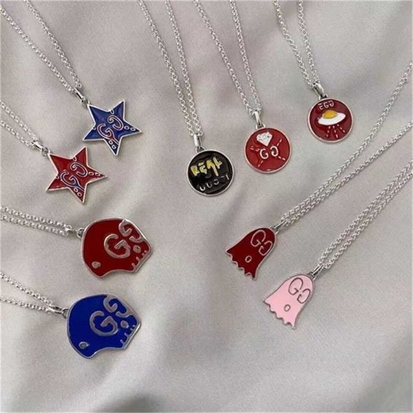 2023 designer new fashion jewelry gujia version sterling silver 925 enamel color necklace five pointed star skeleton powder fairy red couple
2023 designer new fashion jewelry gujia version sterling silver 925 enamel color necklace five pointed star skeleton powder fairy red couple