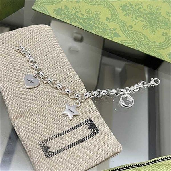 2023 designer new fashion jewelry kmx. gujia 925 silver love star female fashion couple letter double bracelet trend, Black
2023 designer new fashion jewelry kmx. gujia 925 silver love star female fashion couple letter double bracelet trend, Black