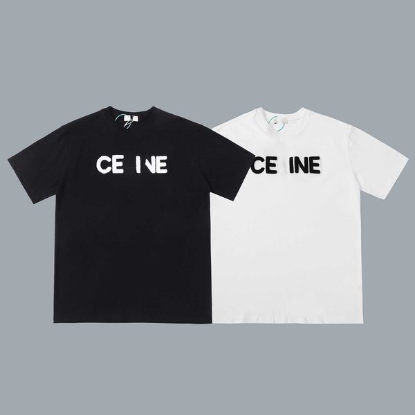 women's t-shirts high edition summer new cel classic basic towel embroidery letters casual men's and women's loose short slee, White
women's t-shirts high edition summer new cel classic basic towel embroidery letters casual men's and women's loose short slee, White