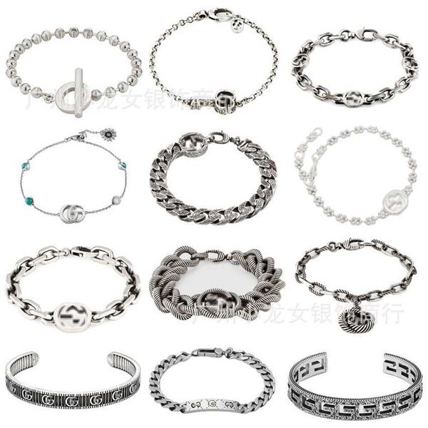 2023 designer new jewelry silver bracelet double bracelet old skeleton elf for men and women, Black
2023 designer new jewelry silver bracelet double bracelet old skeleton elf for men and women, Black