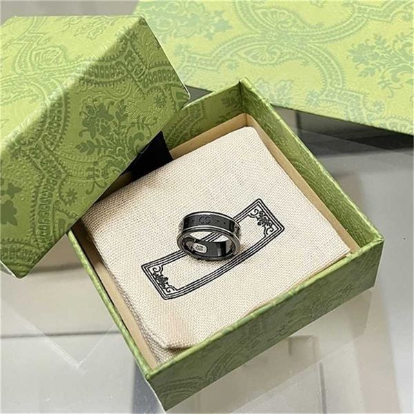 2023 designer new fashion jewelry gujia edition double black white ceramic men's and women's bee planet phnom couple pair ring, Silver
2023 designer new fashion jewelry gujia edition double black white ceramic men's and women's bee planet phnom couple pair ring, Silver