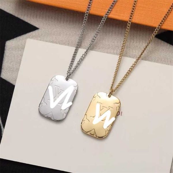 2023 designer new lvjia titanium steel nameplate necklace simple fashion carved curved face military brand pendant with girlfriend couple co, Black
2023 designer new lvjia titanium steel nameplate necklace simple fashion carved curved face military brand pendant with girlfriend couple co, Black
