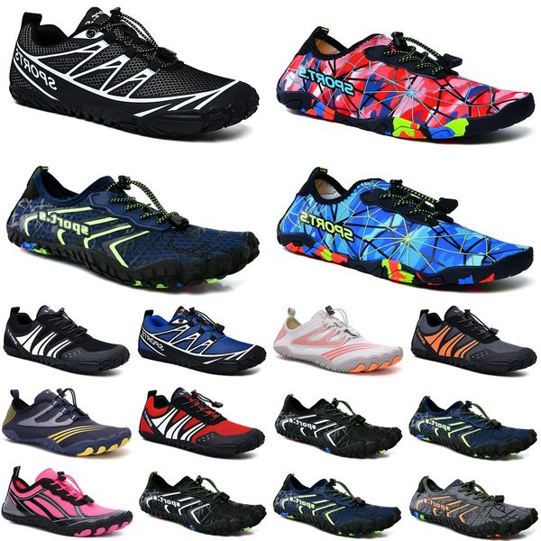 water shoes women men shoes outdoor sandals swim diving surf red pink orange quick-dry size eur 36-45, Black