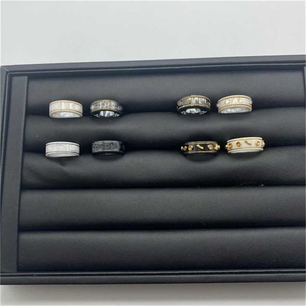 2023 designer new fashion jewelry ancient family ceramic black white double letter element bee planet fashion male and female couple pair ri, Silver
2023 designer new fashion jewelry ancient family ceramic black white double letter element bee planet fashion male and female couple pair ri, Silver