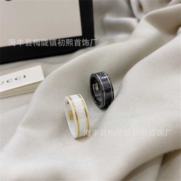 2023 designer new gujia high edition black and white ring elf sterling silver ceramic classic versatile couple
2023 designer new gujia high edition black and white ring elf sterling silver ceramic classic versatile couple