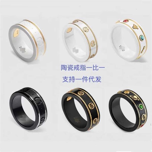 2023 designer new s925 gujia guqi double g porcelain online red one pair couple ring, Silver
2023 designer new s925 gujia guqi double g porcelain online red one pair couple ring, Silver
