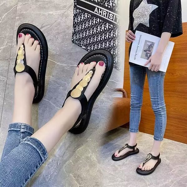 summer new sandals flat bottom clip toe roman sandals outdoor comfortable casual cute personality, Black
summer new sandals flat bottom clip toe roman sandals outdoor comfortable casual cute personality, Black