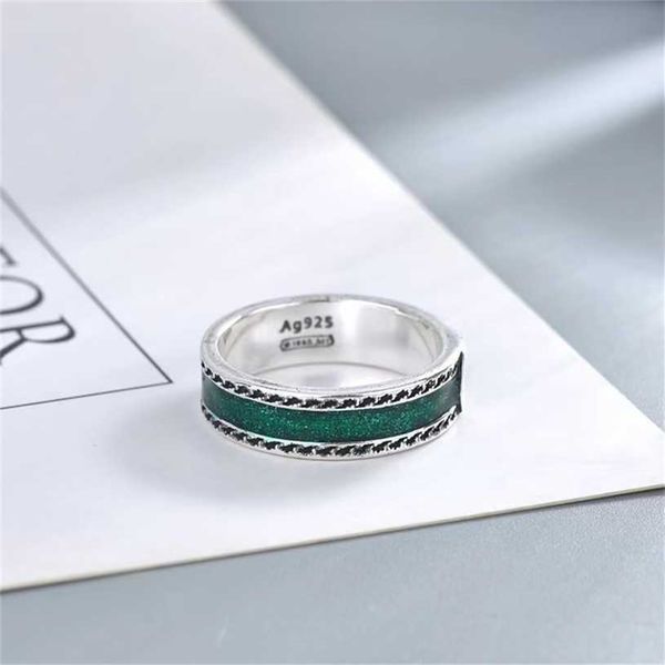2023 designer new jewelry same antique men's and women's interlocking love green enamel sterling silver couple ring gift
2023 designer new jewelry same antique men's and women's interlocking love green enamel sterling silver couple ring gift