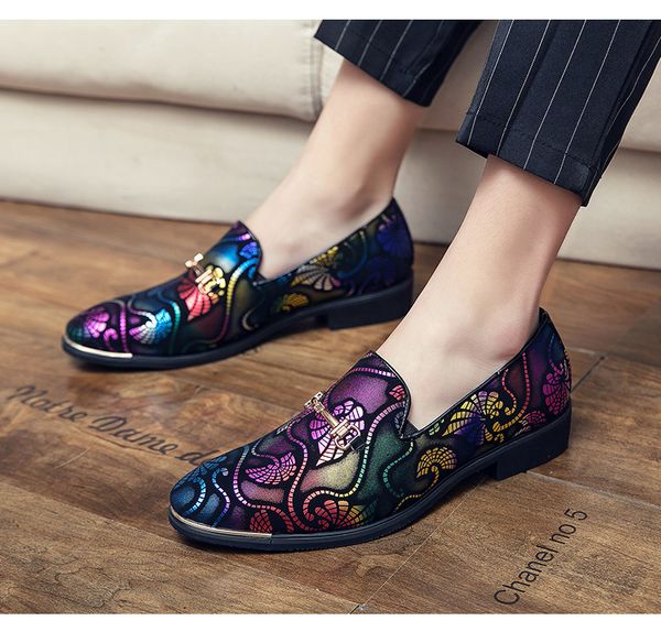 leather shoes men's new formal casual shoes summer breathable men's shoes pointed bridegroom wedding printed overshoe men loafers, Black
leather shoes men's new formal casual shoes summer breathable men's shoes pointed bridegroom wedding printed overshoe men loafers, Black