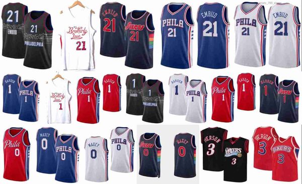 tyrese maxey james harden joel embiid basketball jersey 0 1 allen iverson philadelphias 76er 21 black white red blue city jersey
tyrese maxey james harden joel embiid basketball jersey 0 1 allen iverson philadelphias 76er 21 black white red blue city jersey