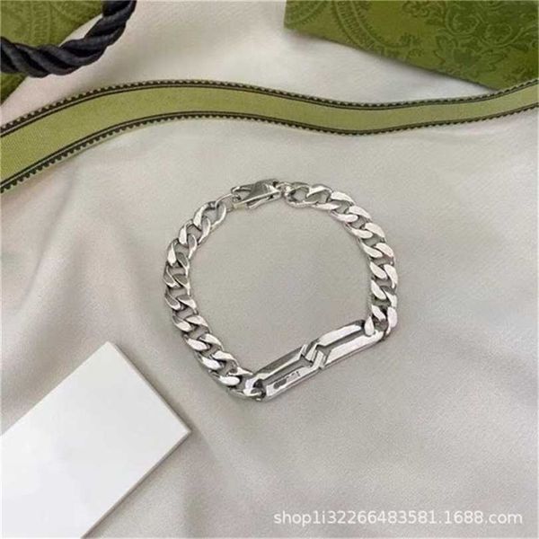 2023 designer new fashion jewelry 925 double interlocking tank bracelet temperament hip hop fashion men's and women's valentine�, Black
2023 designer new fashion jewelry 925 double interlocking tank bracelet temperament hip hop fashion men's and women's valentine�, Black