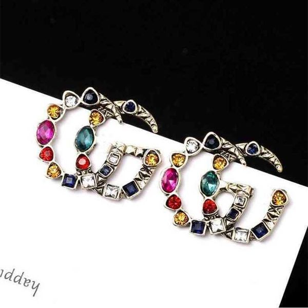 2023 designer new feminine court style color letter earrings large earrings, Golden
2023 designer new feminine court style color letter earrings large earrings, Golden