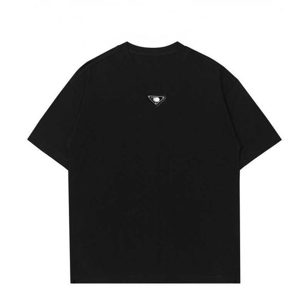 summer new sweatshirt designer t shirt men women classic t shirts metal triangle letter short sleeves tshirts pure cotton half sleeves, White;black
summer new sweatshirt designer t shirt men women classic t shirts metal triangle letter short sleeves tshirts pure cotton half sleeves, White;black