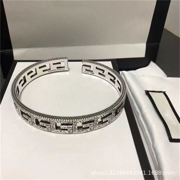 2023 designer new fashion jewelry 925 hollowed out square letter couple thai silver made old hip hop fashion men's and women's bra, Black
2023 designer new fashion jewelry 925 hollowed out square letter couple thai silver made old hip hop fashion men's and women's bra, Black