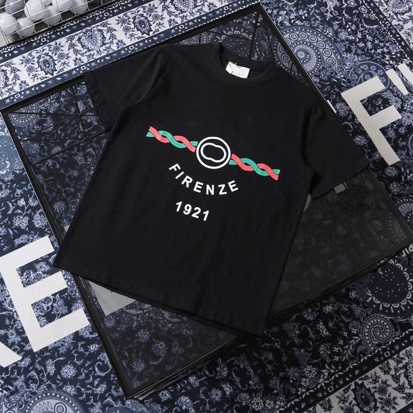 women's t-shirt high set chest red green twisted cord print loose fit men's and women's couple short sleeve t-shirt high weig, White
women's t-shirt high set chest red green twisted cord print loose fit men's and women's couple short sleeve t-shirt high weig, White