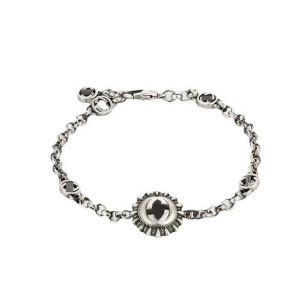 2023 designer new ujia s925 sterling silver homemade old sunflower double g design bracelet net red fashion handwear, Black
2023 designer new ujia s925 sterling silver homemade old sunflower double g design bracelet net red fashion handwear, Black