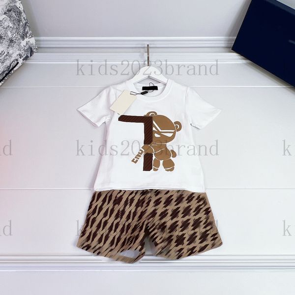 2023ss tide brand boys t shirts sets high end summer tracksuits for boys and girls designer cotton bear t-shirts fashion boys sports sets, White
2023ss tide brand boys t shirts sets high end summer tracksuits for boys and girls designer cotton bear t-shirts fashion boys sports sets, White