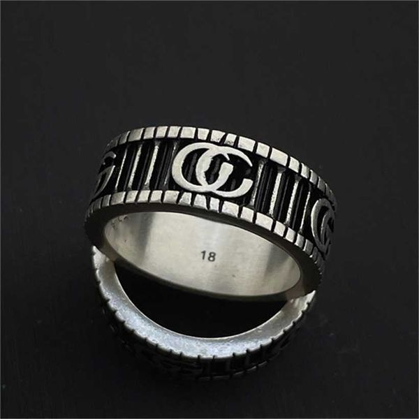 2023 designer new fashion jewelry s925 ancient stripe old black silver vertical pattern fashion men's and women's same style coupl
2023 designer new fashion jewelry s925 ancient stripe old black silver vertical pattern fashion men's and women's same style coupl