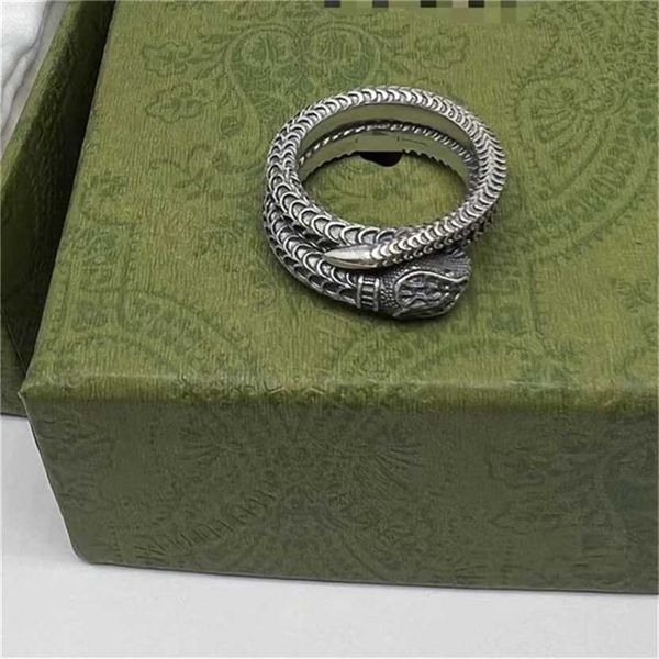 2023 designer new fashion jewelry gujia spirit snake double old fashion classic ring, Silver
2023 designer new fashion jewelry gujia spirit snake double old fashion classic ring, Silver