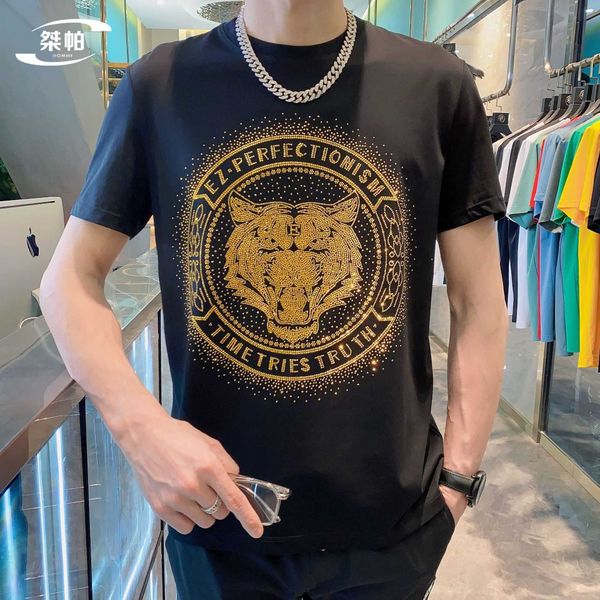 men's t-shirts relaxed diamond mercerized cotton t-shirt fashion brand men's round neck short sleeve overlay half sleeve t-shirt, White;black
men's t-shirts relaxed diamond mercerized cotton t-shirt fashion brand men's round neck short sleeve overlay half sleeve t-shirt, White;black