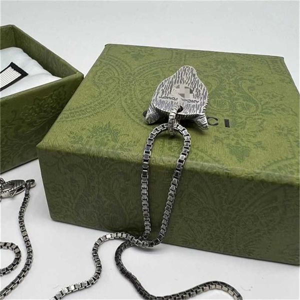 2023 designer new fashion jewelry gujia fashion domineering double wolf head pendant necklace an old trend, Silver
2023 designer new fashion jewelry gujia fashion domineering double wolf head pendant necklace an old trend, Silver