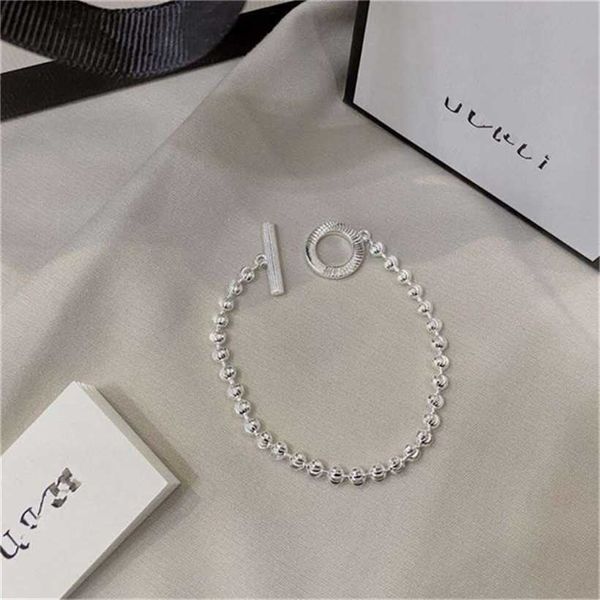 2023 designer new fashion jewelry zhigujia 925 silver beads carved chain lovers bracelet lock cool wind, Black
2023 designer new fashion jewelry zhigujia 925 silver beads carved chain lovers bracelet lock cool wind, Black