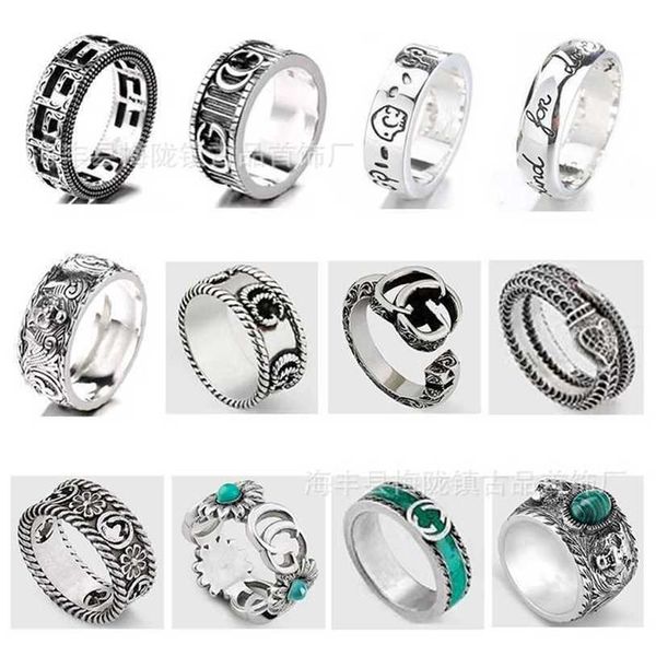 2023 designer new jewelry sterling silver ring worn-out with complete range of double rings for men and women
2023 designer new jewelry sterling silver ring worn-out with complete range of double rings for men and women