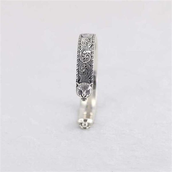2023 designer new jewelry series tiger head sterling silver personality trend open bracelet luxury jewelry, Black
2023 designer new jewelry series tiger head sterling silver personality trend open bracelet luxury jewelry, Black