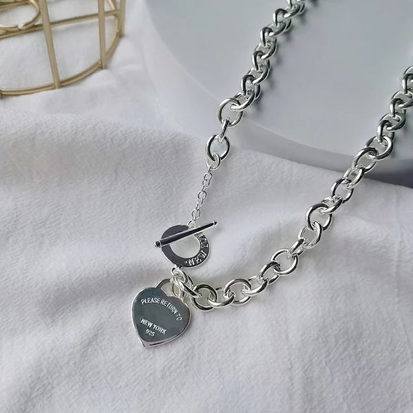 100% 925 sterling silver pendant necklace with classic fashion green red pink o-shaped heart brand necklaces for women designer jewelry tiff
100% 925 sterling silver pendant necklace with classic fashion green red pink o-shaped heart brand necklaces for women designer jewelry tiff