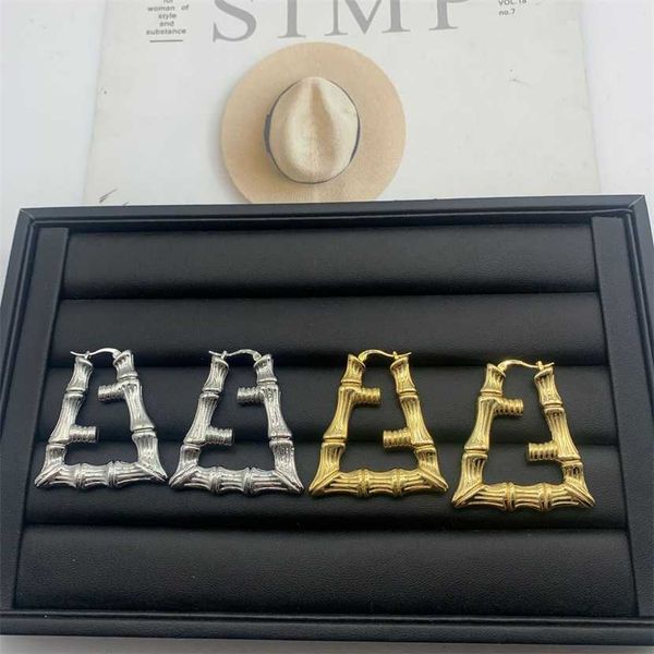 2023 designer fenjia new fashion personalized exquisite medieval triangular bamboo tube irregular female earrings, Golden
2023 designer fenjia new fashion personalized exquisite medieval triangular bamboo tube irregular female earrings, Golden