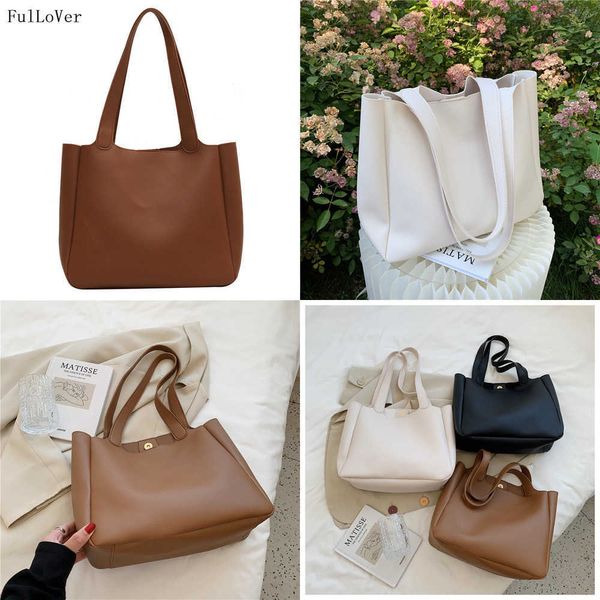 large capacity women bucket shoulder bags new retro simple fashion handbags pu leather casual shopping and travel tote bags 230308
large capacity women bucket shoulder bags new retro simple fashion handbags pu leather casual shopping and travel tote bags 230308