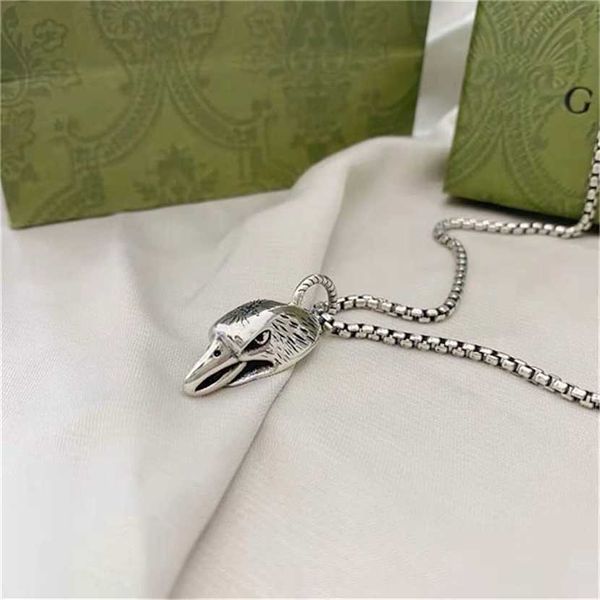 2023 designer new fashion jewelry gujia 925 silver carved eagle head pendant double necklaces for men and women
2023 designer new fashion jewelry gujia 925 silver carved eagle head pendant double necklaces for men and women