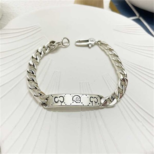 2023 designer new jewelry silver elf ghost skull men and women lovers' bracelet cuba chain valentine's day gift, Black
2023 designer new jewelry silver elf ghost skull men and women lovers' bracelet cuba chain valentine's day gift, Black