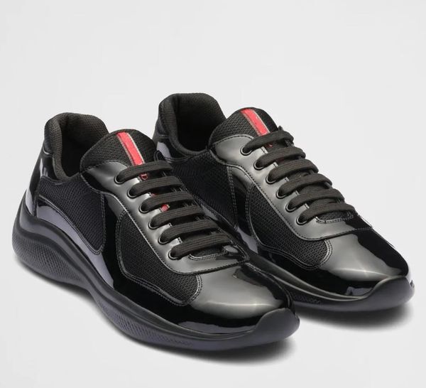 23s luxury casual shoes men's sneaker american cup technical fabric sneakers patent leather lace up outdoor runner trainers rubber sole, Black
23s luxury casual shoes men's sneaker american cup technical fabric sneakers patent leather lace up outdoor runner trainers rubber sole, Black