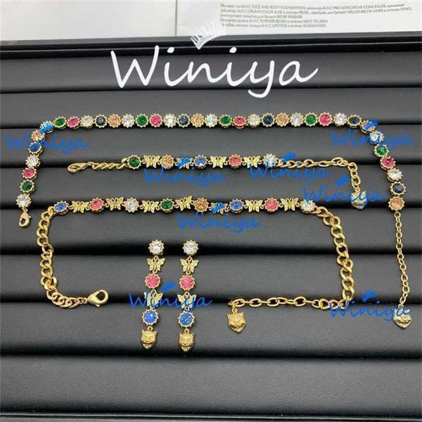 2023 designer new jewelry family necklace color personalized sweater chain bracelet earrings feminine fashion jewelry set, Black
2023 designer new jewelry family necklace color personalized sweater chain bracelet earrings feminine fashion jewelry set, Black